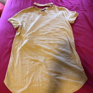 Hanging collar t-shirt dress